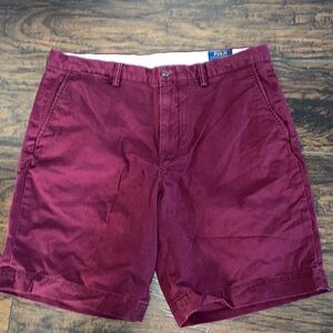 Burgundy Polo Ralph Lauren Chino Shorts